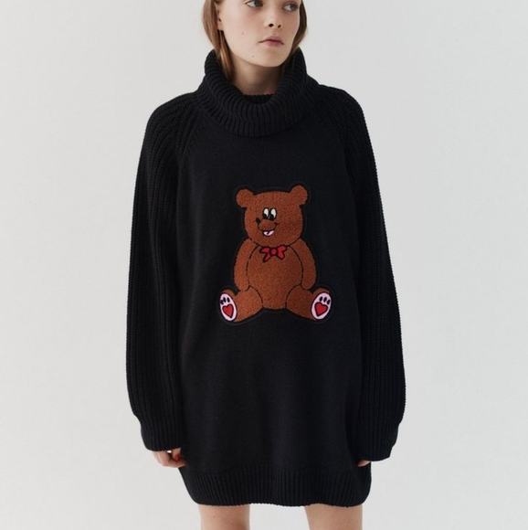 Lazy Oaf Oversized Knitted Jumper Dress - Picture 5 of 5